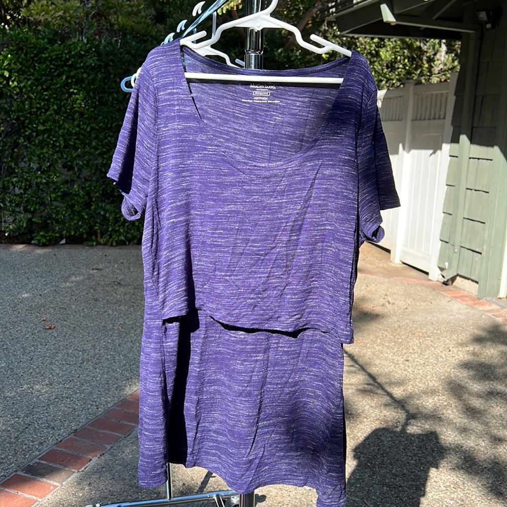Motherhood Maternity Blue Nursing T-Shirt XS
